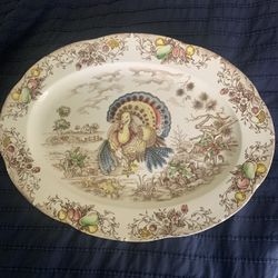 Vintage Transfer Ware Serving Platter