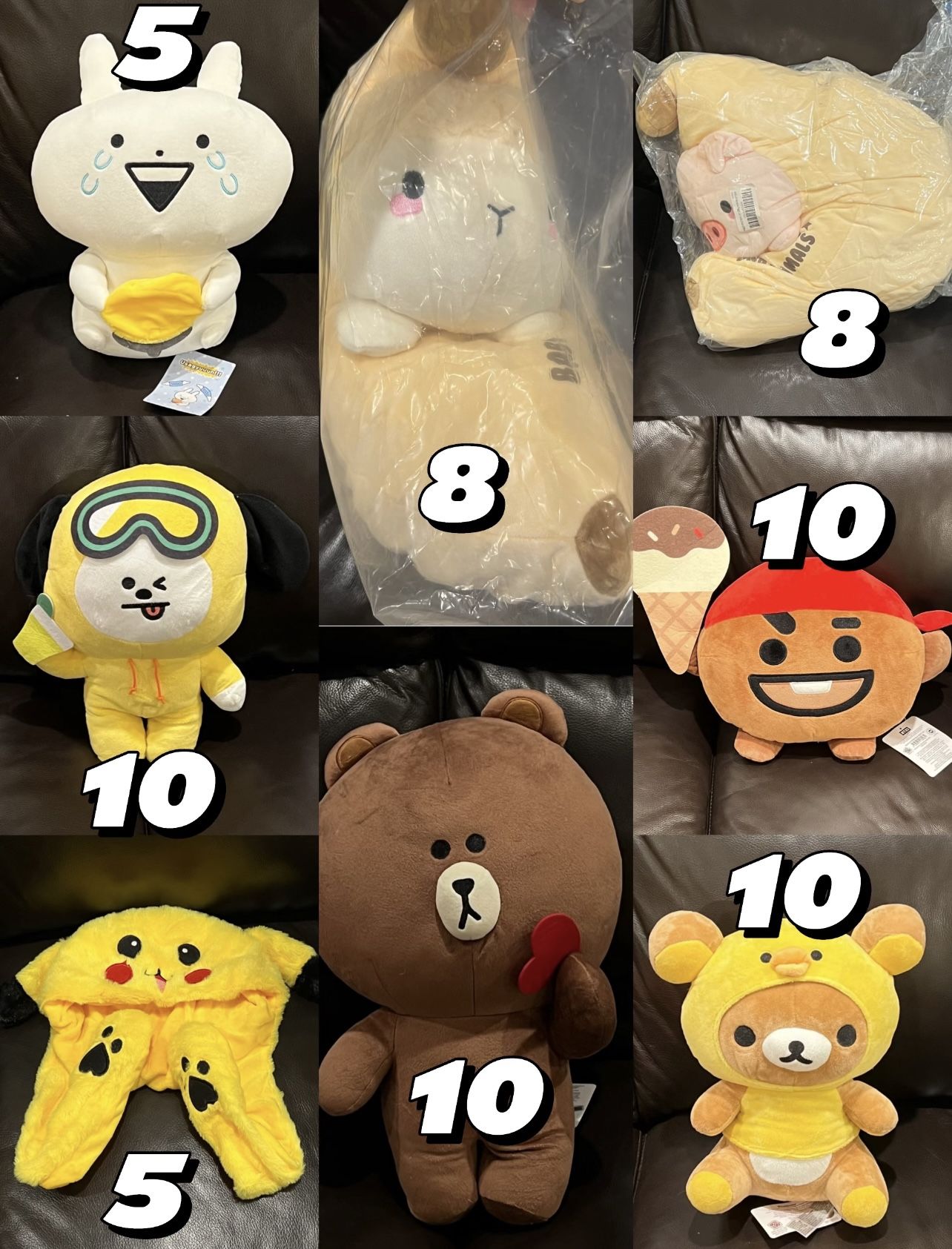 NEW Cute Plushies Sale – BT21 Rilakkuma Line Friends Kawaii Collection + More