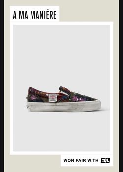 Harris Tweed x Vans Slip-On Sneakers