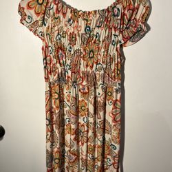 LONDON TIMES Floral Paisley Smocked Maxi Dress