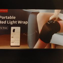 Comfytemp 3D Red Light Therapy Knee Wrap with Vibration Massage, FSA Eligible HSA Cordless 5000mAh Knee Massager, Near Infrared Light Brace for Knee, 