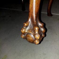 Pair of Antique Claw Foot Dining / Accent / Side Chairs