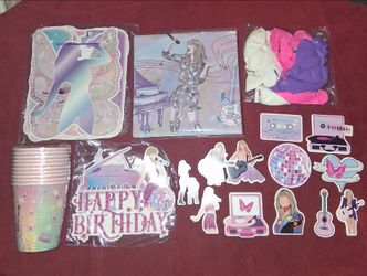 Taylor Swift Party Supplies Each Picture $10