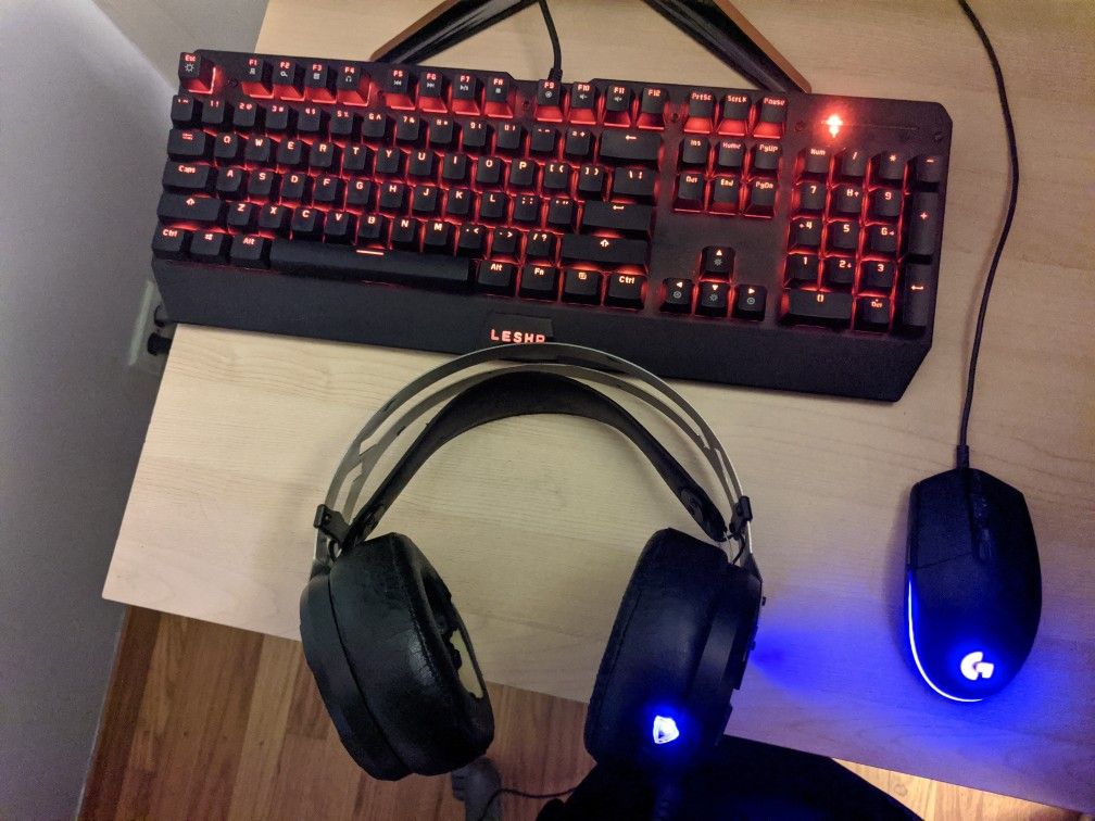 Gaming Mouse, Keyboard and Headset