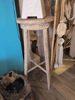 Large wooden side table