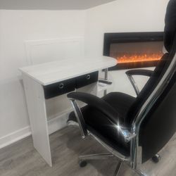 Computer table and chair 