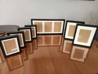 Original IKEA Ribba black frames with actual glass