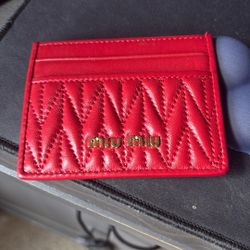 Miu Miu Red Cardholder 
