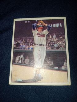 Vintage 1950 Bowman #6 Bob Feller VG/EX