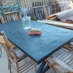 Large Black Farm Table - $125