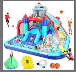 Dreamvan Inflatable Bounce House Water Slide