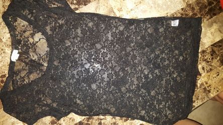 Black lace shirt