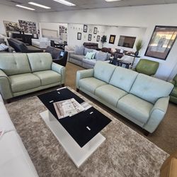 6-pc Leather Sectional Sofa-Addyson Top Grain Leather Sofa-Ashlinn 