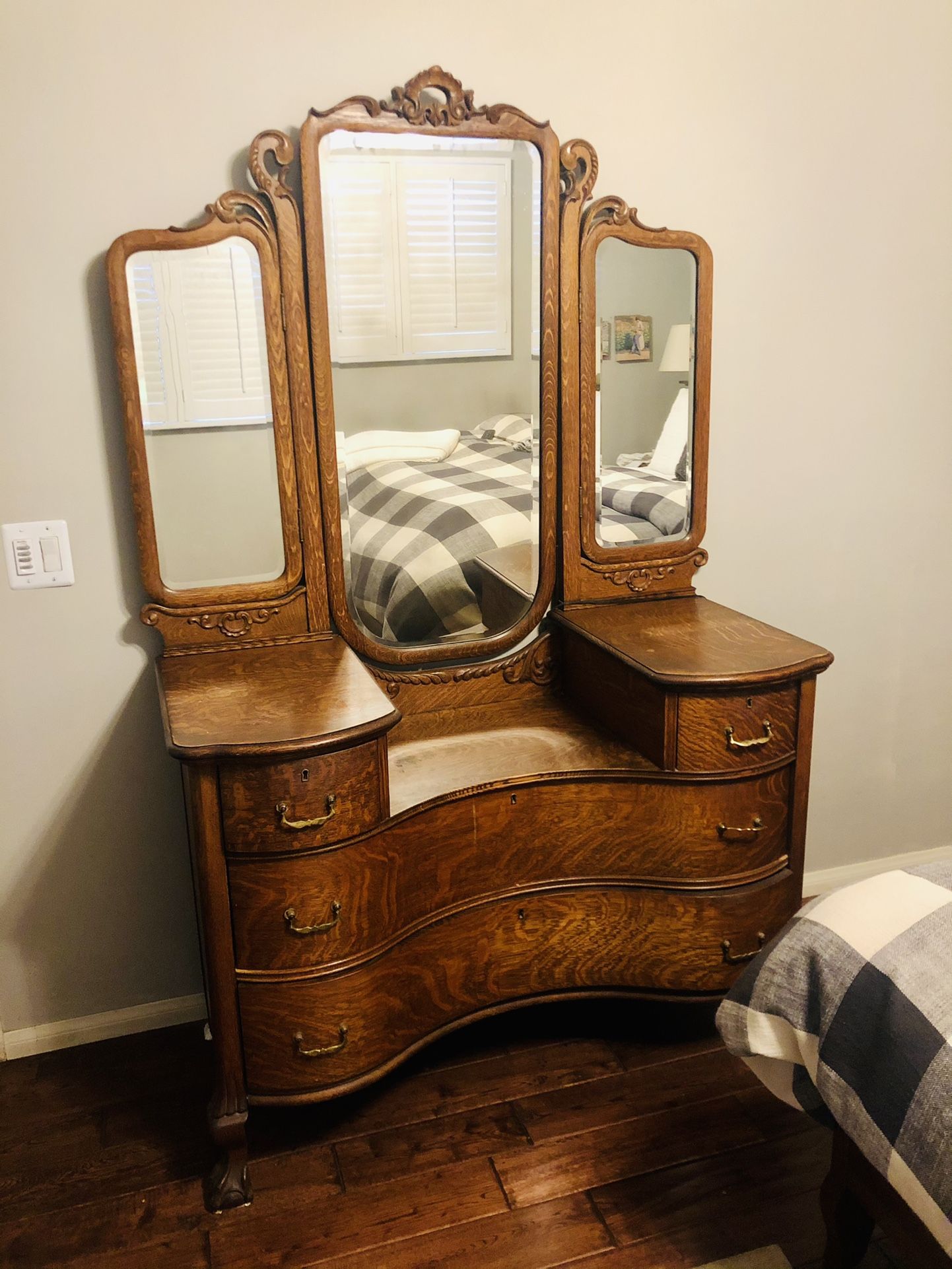 Antique Oak Dresser c1900