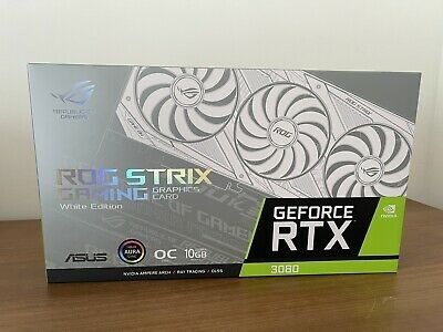 Asus ROG Strix GeForce RTX 3080 White OC Edition 10GB Graphics Card