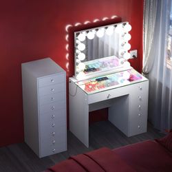 WINTER SALE MINI VANITY DESK DESK WITH STORAGE NO CREDIT NEEDED FINANCE AVAILABLE 