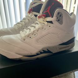 Air Jordan Retro 5 Cement Mens Sz 10