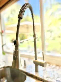 Stainless Brushed Steel Kitchen faucet