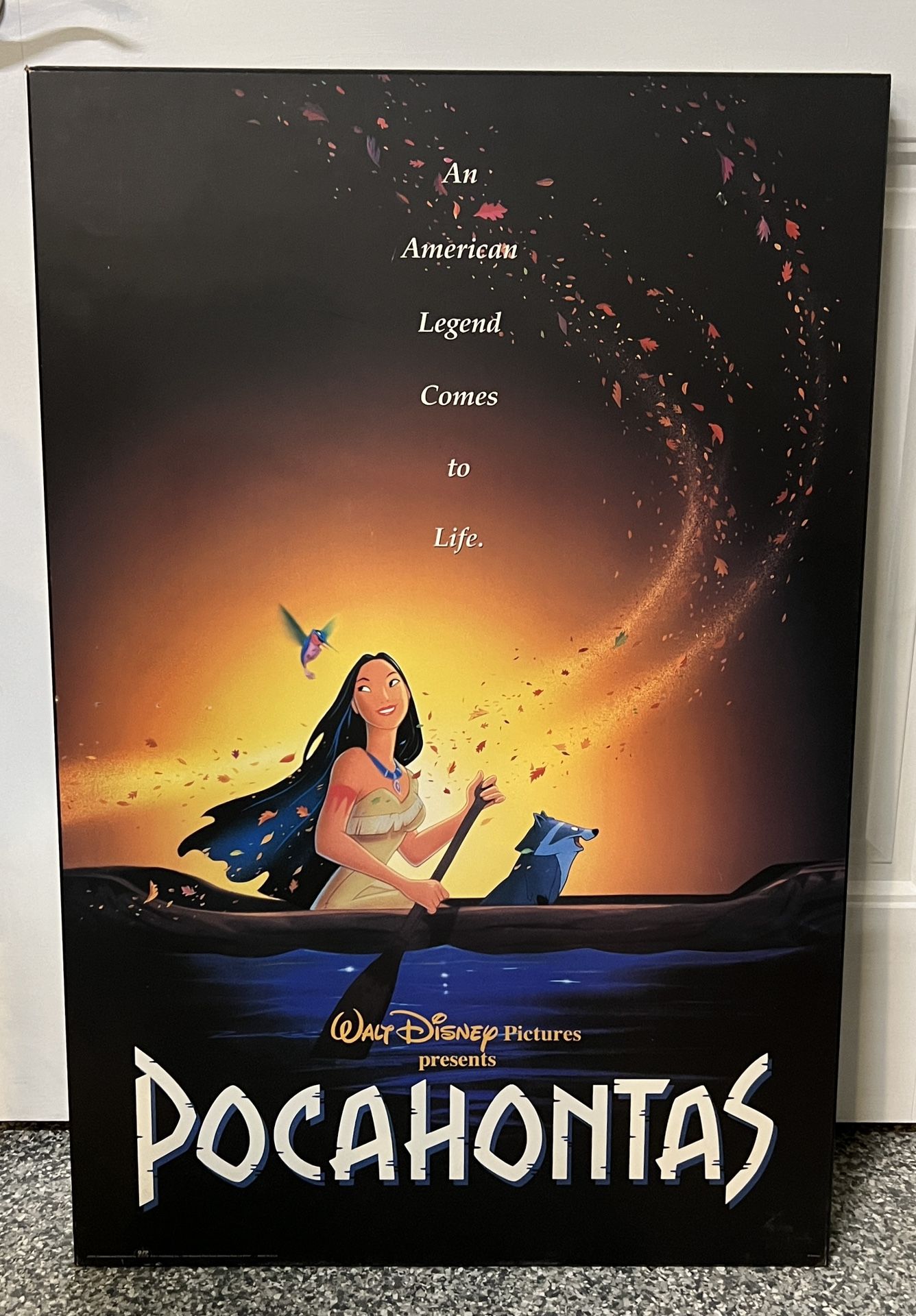 Pocahontas - Original 1995 Movie Poster - Disney Animation Classic
