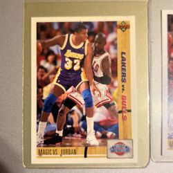 Magic Johnson Michael Jordan Cards