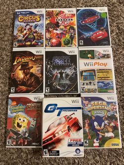 Nintendo Wii Games Lot of 9 - Sell as a bundle only