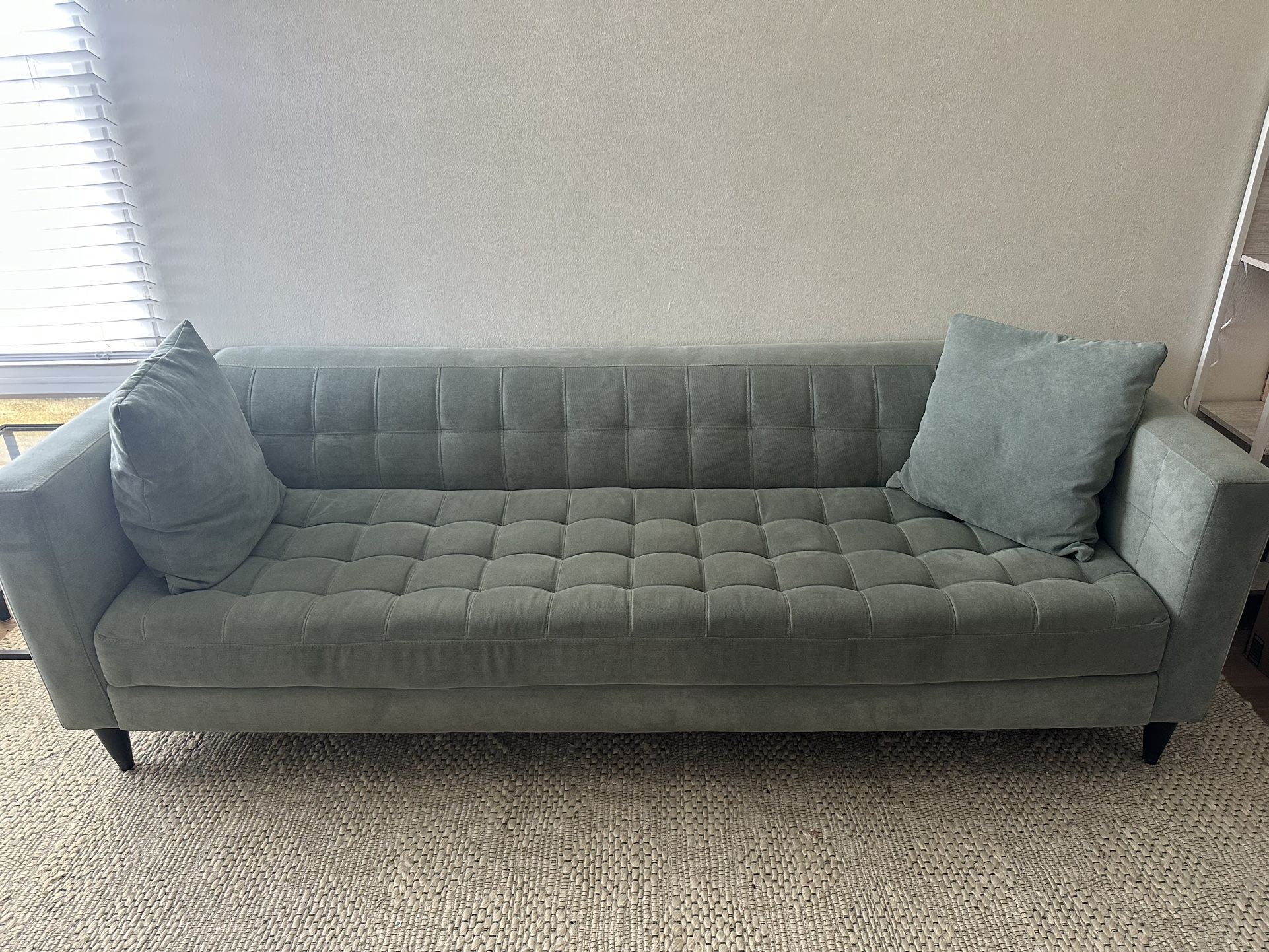 Teal Sofa 8’ Perfect Condition