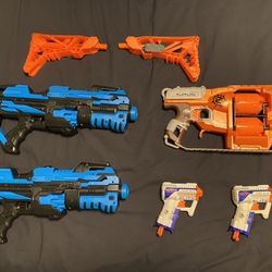 nerf toy guns combo all for one price