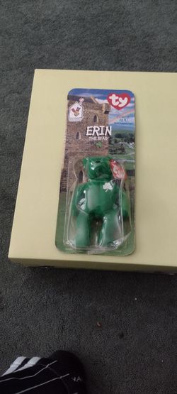 Bundle McDonald's Erin the Bear Ty beanie bear retired 1999 & Point Blank game sealed cash porch pickup Redmond beanie Baby is factory sealed