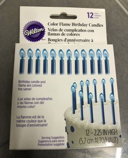 Color Flame Birthday Candles 