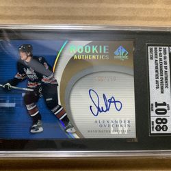 2005-06 SP Authentic Alexander Ovechkin Auto Rc. Graded 