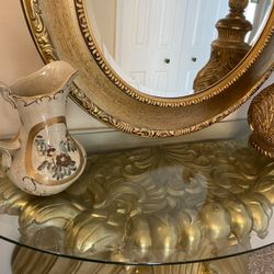 Very gorgeous beautiful console with the mirror