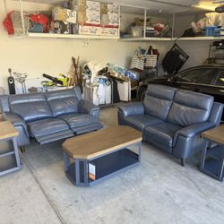 Leather Power Recliners 