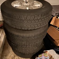 Nissan Rims And Tires Set Of 4