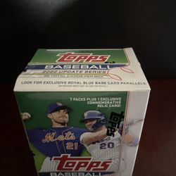 2022 TOPPS BASEBALL UPDATE  BLASTER BOX 7 PACKS  99-CARDS FACTORY SEALED FASC