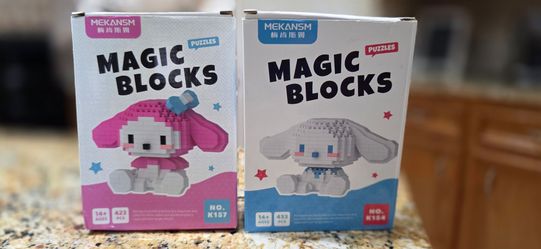 Two Sets, Magic Blocks Building Blocks, New, Melody & Cinnamoll