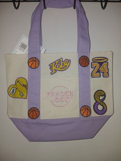 Trader Joe's Pastale Purple Tote Bag