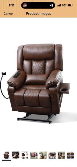 Swivel recline massage chair