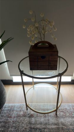 Side table glass