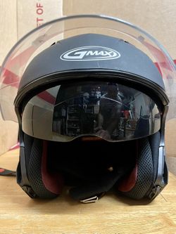  GMAX Adult Matte Black OF-77 Street Motorcycle Helmet Size XL