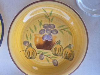 Hand-Painted Ceramic Decorative Plate