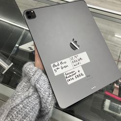 Space Gray Apple iPad Pro Gen 5, Cheap $50 Down With Approval 