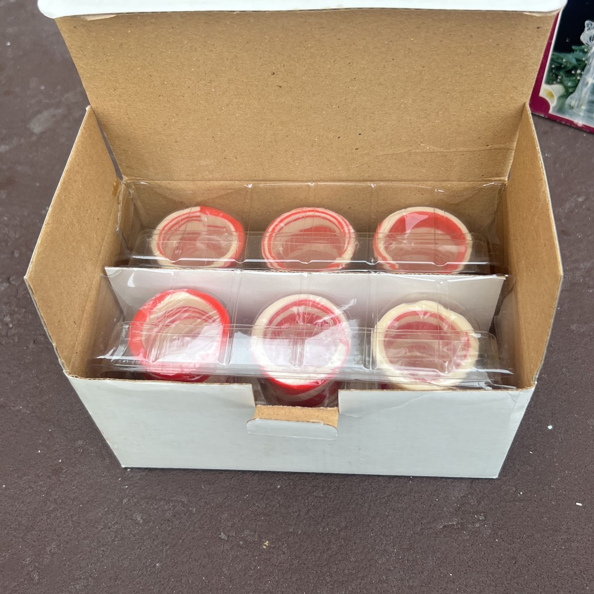 Candy cane shot glasses