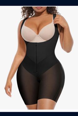 FeelinGirl Fajas Colombianas Moldeadoras Butt Lifting Shapewear Tummy Control Postpartum Faja Body Shaper with Zipper Crotch