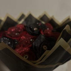 Red And Black Boquet 