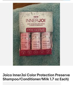 Joico InnerJoi Color Protection Preserve Shampoo/Conditioner/Milk 1.7 oz Each)
