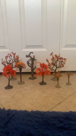Lemax Spooky town trees Halloween miniature display trees