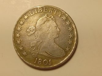 USA 1805 Draped Bust Half Dollar Modern Restrike Coin.