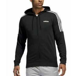 Adidas Men French Terry Full Zip Sweatshirt Medium Black Size Mediun