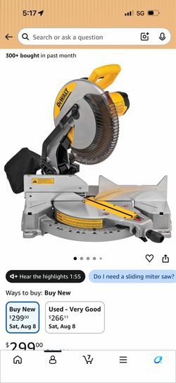 Like new dewalt miter saw