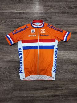 RARE Original Rabobank Bio Racer Olympic Cycling Jersey - Netherlands Team - Size 3 (M)